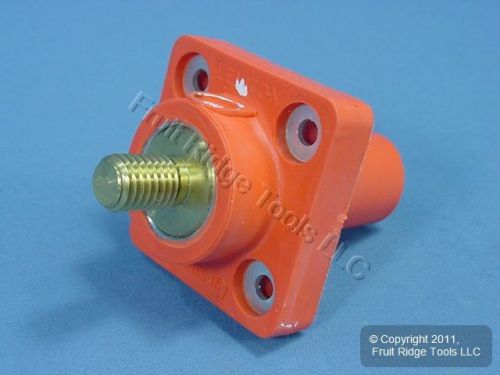 Leviton orange 16 series cam female receptacle panel outlet 3/4&#034; 400a 16r24-o for sale