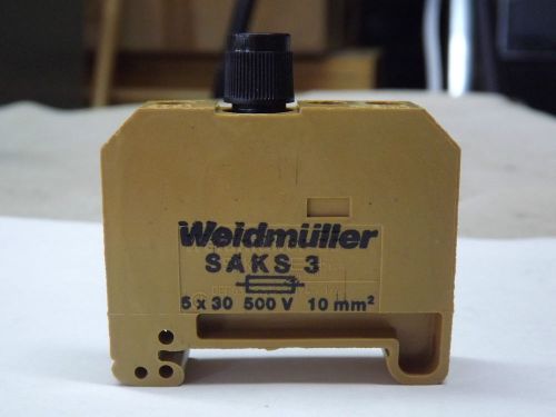 Weidmuller SAKS 3/35 G/5X30 500V/10A AWG 22 TO 10 0328920000 SAKS3 SAKS 3