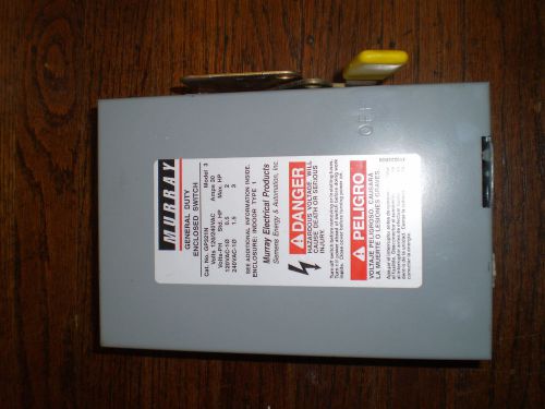 Murray General Duty Enclosed Switch Boxes Type 1 Enclosure GP321N