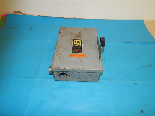 Square D D321N General duty safety switch Series E1 30 amp 240 volt
