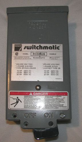Federal Pioneer Switchmatic RCD5626 electrical box