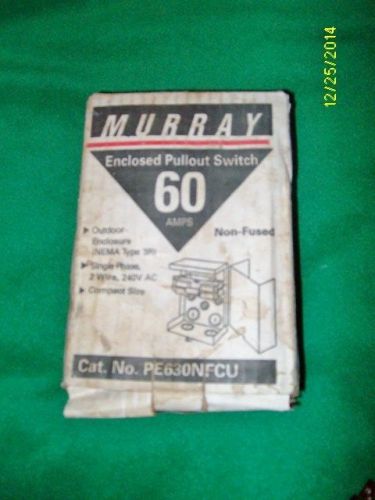Murray non-fused 60a enclosed pullout switch for sale