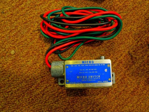 Micro Switch BZLN-RH5 Snap Action Limit Switch &amp; Cable &#034;NIB&#034;