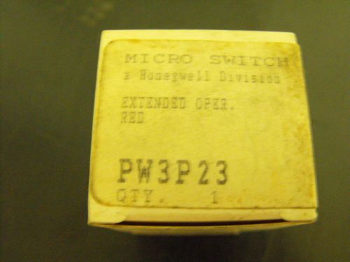 Micro Switch by Honeywell , PW3P23 , Extended Oper. RED