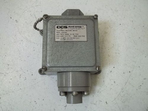 CCS 604GJR3 ADJUSTABLE PRESSURE SWITCH *NEW OUT OF A BOX*