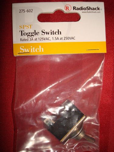 NEW RadioShack SPST Toggle Switch; Part #275-602