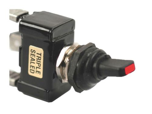 K4 red led off-on triple sealed switch, 12 volt 30 amp, single pole for sale