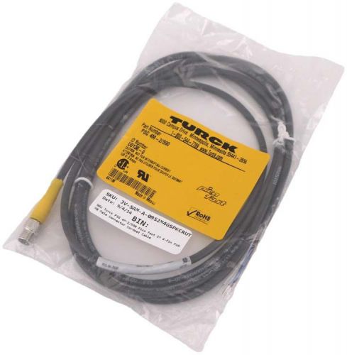 New turck psg 4m-2/s90 pico fast 2m 4-pin pur m8 male connector cordset cable for sale