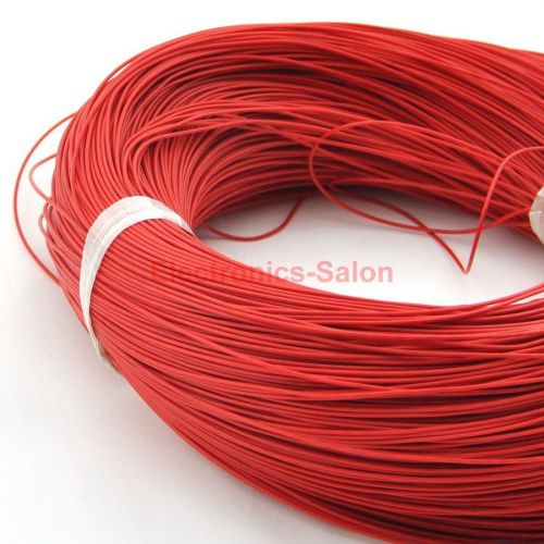 20m / 65.6ft red ul-1007 24awg hook-up wire, cable. for sale