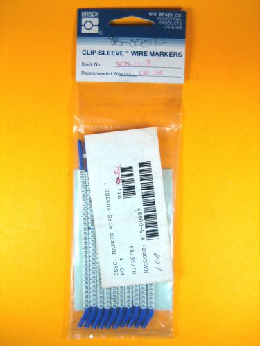 Brady -  SCN-13-2 -  Clip-Sleeve Wire Markers