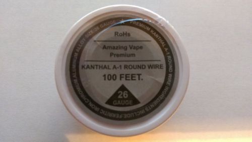 100 ft roll 26 gauge 26g kanthal a1 wire round 3.21 ohms/ft resistance for sale