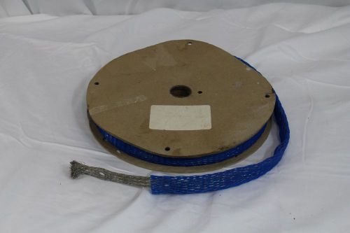 Roll of wide flat braided ground strap with grommets for sale