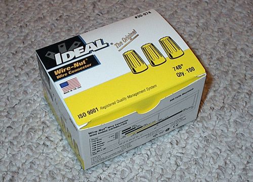 Yellow, Ideal Wire-Nut Connector, New, Made in USA
