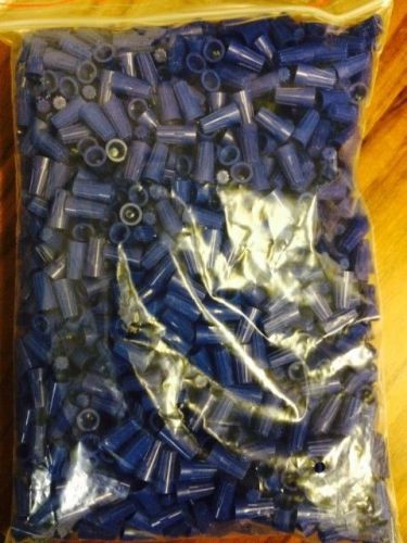 (5000 pc) small blue screw on wire nut connectors barrel 5 free twist on tool! for sale