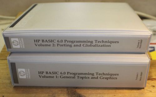 HP BASIC 6.0 PROGRAMMING TECHNIQUES VOLUMES 1 &amp; 2