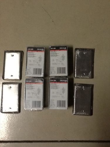 LOT OF 4 NEW RED DOT IH3-2-LM OUTDOOR DEVICE BOXES &amp; 4 COVERS