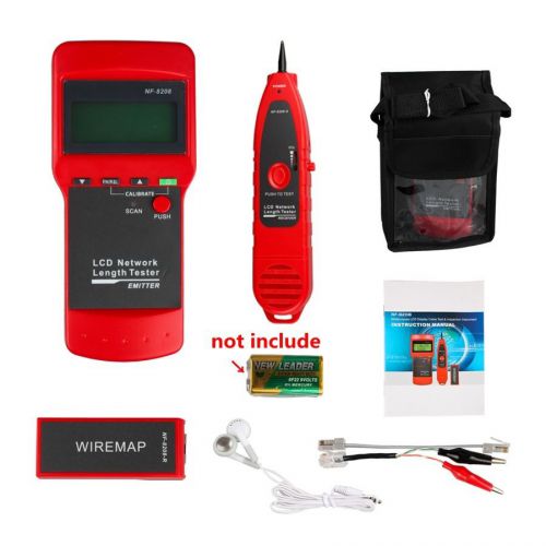Nf8208 network lan cable tester wire tracker tracer length scanner rj45 newly for sale