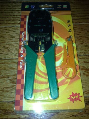 OUBAO CRIMPER &amp; STRIPPER TOOL 8P8C, 6P6C, 4P4C NETWORKING &amp; TOOL NEW Package
