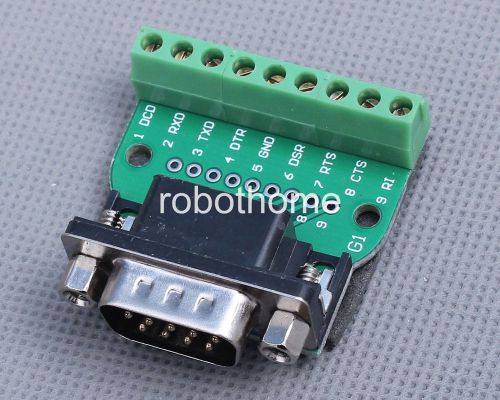 DB9-G1 DB9 Nut Type Connector 9Pin Male Adapter Trustworthy RS232 to Terminal