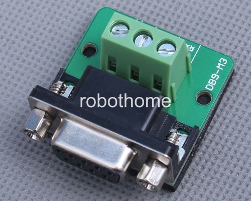 Db9-m3 db9 nut type connector 3pin female adapter trustworthy rs232 to terminal for sale
