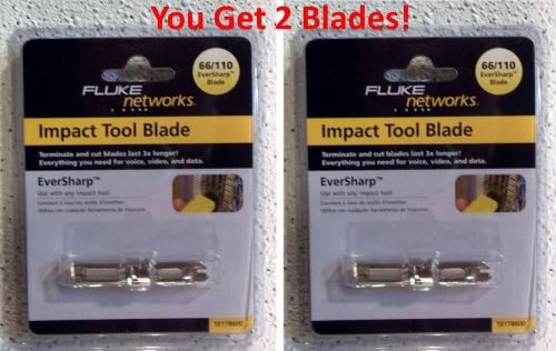 Fluke Network Punch Down Tool Blade, Ever Sharp 110/66.  You Get 2 blades!