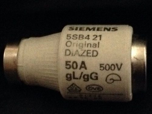 Lot of 3 Siemens 5SB4 21 Bottle Fuse 500V 50A