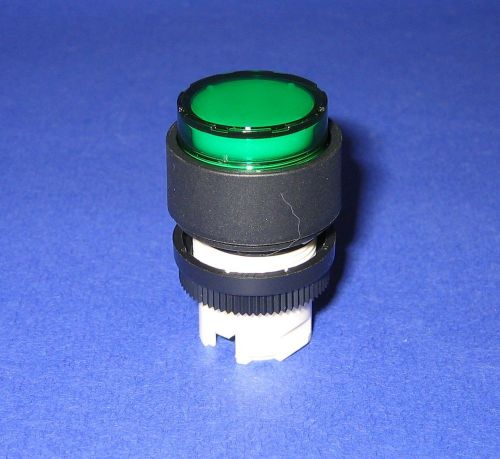lot of six Allen-Bradley 800E-LE3 Illuminated Extended  Push Button Green