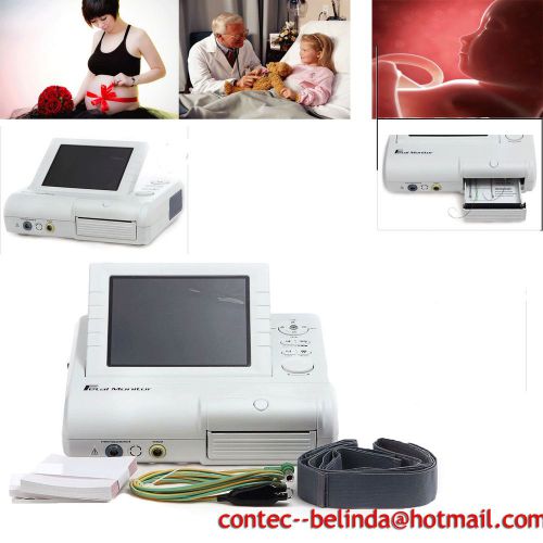 Contec cms800g 24-hour real-time fetal monitor,fhr toco fetal movement,+ printer for sale