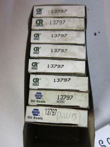 Lot of 8 oil seals (napa &amp; cr) 13797 - new for sale