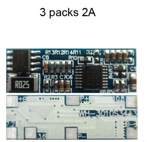 New PCB Charger Protect board  for 3 Packs 10.8V 12.6V  Li-ion Li battery 2A