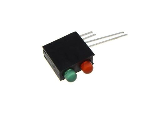 3mm PCB Mount LED Fault Indicator - Red / Green - Pack of 5