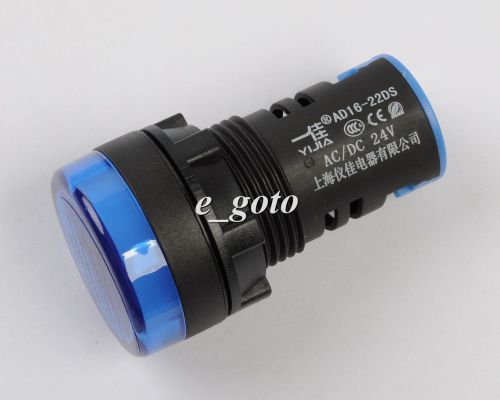 Blue 24v ad16-22ds led signal light indicators 220v 24v 22mm for sale