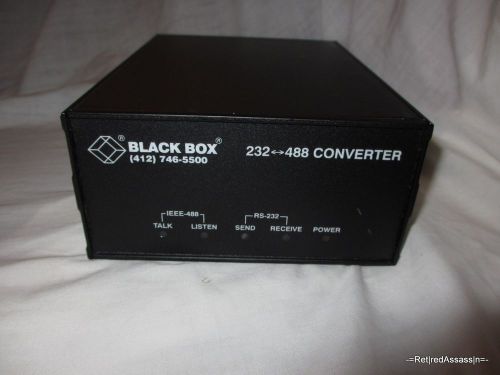 Black Box RS 232-488 RS232 / IEEE 488 Serial Converter # IC026AR2