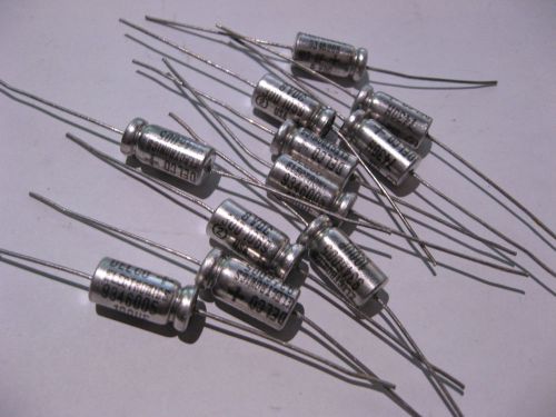 Qty 20 Electrolytic Capacitor 100uF 8V Delco 9346005 Axial - NOS