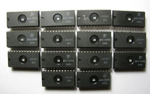 Lot of 14 pcs chip ussr kr573rf5 / ??573??5 - 16k (2k x 8 ) nmos uv eprom ic for sale