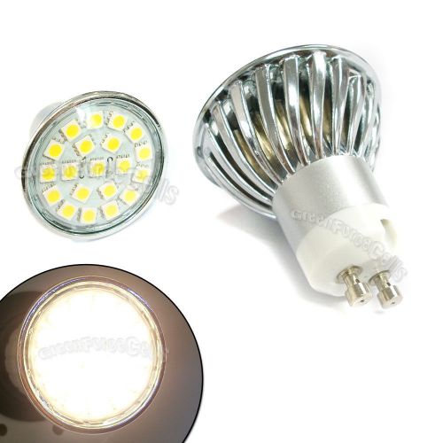 5 x GU10 High Power Bulb 20-SMD 5050 LED Warm White 85~265V Lens Glass Gorgeous