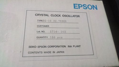 Lot of 80 Epson SG-10 32.768kb crystal clock oscillators