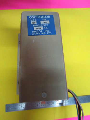Tracor 5 mhz frequency standard quartz oscillator for sale