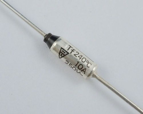 5 pcs nec microtemp thermal fuse 240°c tf cutoff 10a 250v sf240e-1 for sale