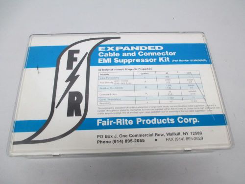 Fair-rite 0199000005 cable &amp; connector emi suppressor kit d296243 for sale