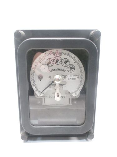 Ge 701x91g2 dsm-63 0-2 kilowatthours 120v-ac 2.5a amp meter d470288 for sale