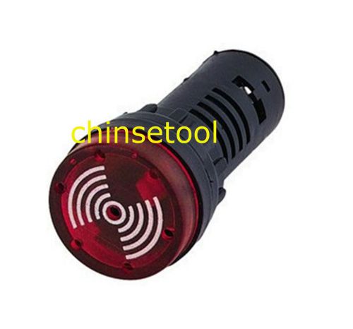 5pcs flash light red led active buzzer beep indicator 24v 16mm ad16-16sm for sale