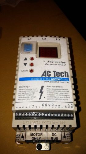 AC Tech TCF Series TF210 Variable Speed AC Motor Drive 1HP *Tested &amp; Working*