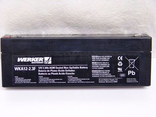 Werker WKA12-2.3F 12V 2.3Ah Rechargable Battery NEW