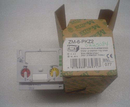 Klockner Moeller ZM-6-PKZ2 motor protection trip block - nib - 60 day warranty