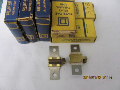 New square d motor starter heater one lot of (11) total for sale