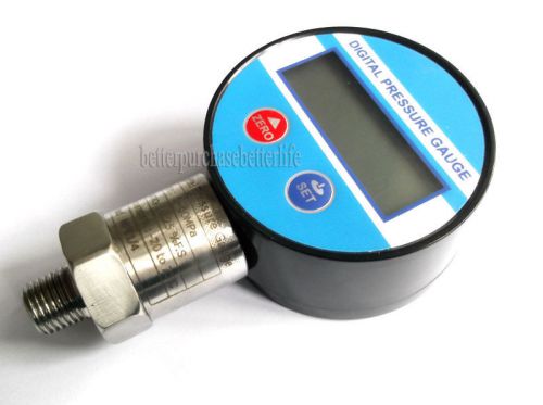 0-8700psi(60mpa) npt1/4 0.25% mini type battery powered  digital pressure gauge for sale