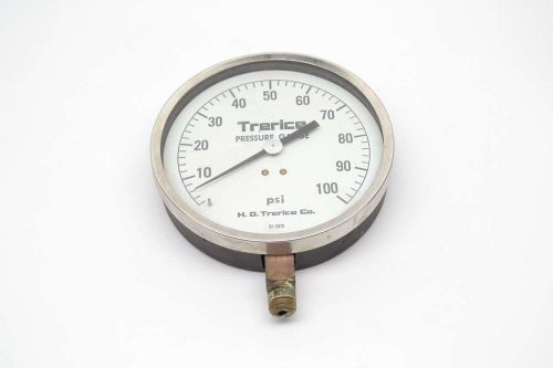 Trerice 0-100psi 5 in 1/4 in npt pressure gauge b438307 for sale