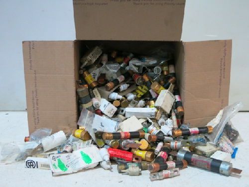 40 POUNDS MIXED FUSES LOT, BUSS, GOULD SHAWMUT, BUSSMANN