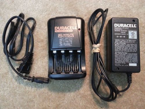 DURACELL AA 15-Minute Charger -  CEF15NC and CEF15ADPUS AC ADAPTER